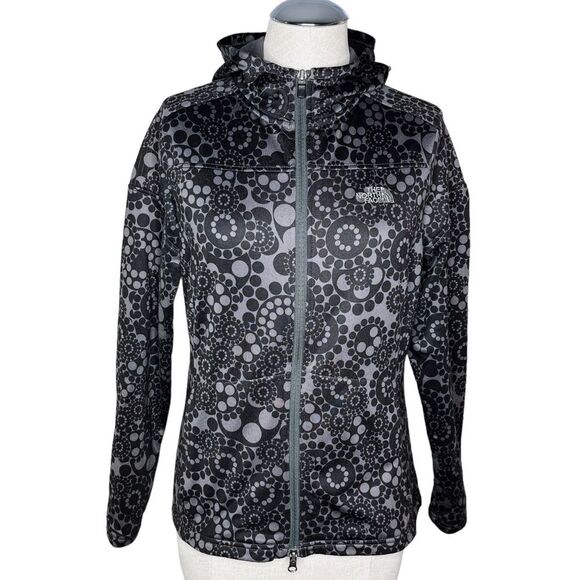 The North Face Full Zip TKA Stretch Jacket sz S * Hooded Soft Shell Fleece Lined - Picture 1 of 7